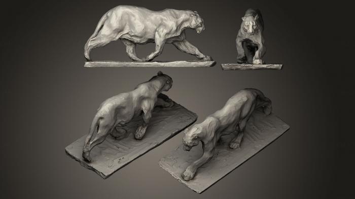 Figurines lions tigers sphinxes (STKL_0078) 3D model for CNC machine